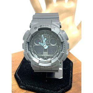 Casio Men's Watch G-Shock GA100C-8A Gray Resin Analog Digital Quartz 51mm 5081